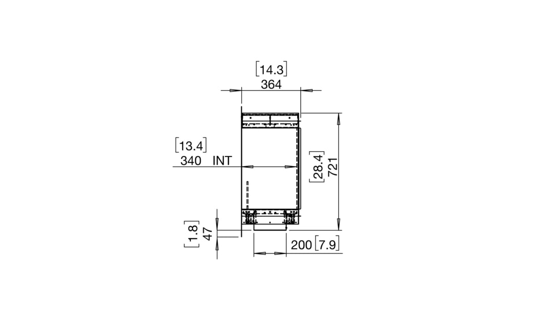 Flex 68SS.BXR Single Sided Fireplace Insert