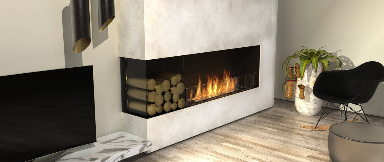 Flex 86LC Left Corner Fireplace Insert